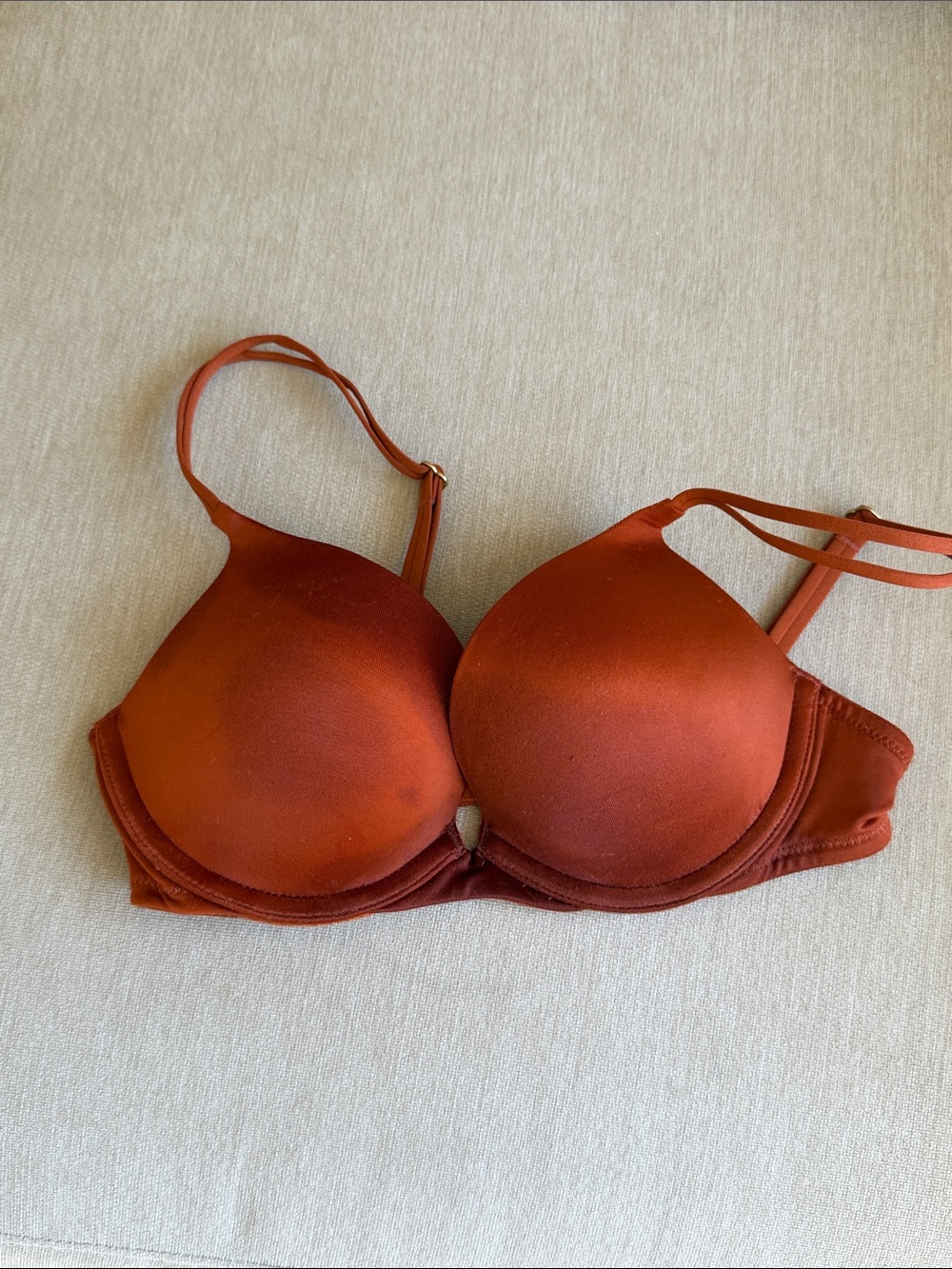 Victoria's Secret Rust Red Padded T-Shirt Bra